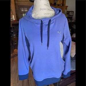 Ladies Puma blue-grey hoodie sweatshirt, sz XL, new
